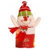Cadeau Adorable Bonhomme de Neige Père Noël Déco Maison - multicolor A 