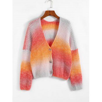 

Tie Dye Drop Shoulder Cardigan, Multicolor