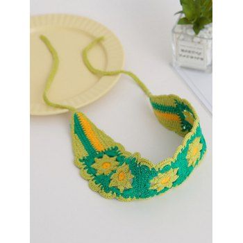 Flower Crochet Headband Tied Fresh Style Headband