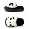 Pantoufles D'Hiver Intérieures Plateforme Motif Adorable Panda en Fausse Fourrure - multicolor EU (40-41)
