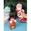 3 Pièces Jouets Éducatifs Adorable Père Noël en Forme de Bonhomme de Neige Élan et Père Noël Antistress - multicolor 