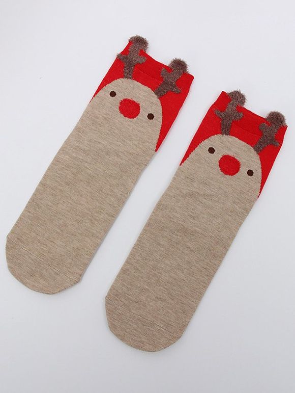 Chaussettes Mignonnes Motif de Cerf - Bronze 1 PAIR