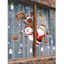 Autocollant D'Escalier de Noël Motif de Père Noël de Bonhomme de Neige Élan et Flocon de Neige - multicolor 60 CM * 90 CM
