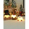 3 Pièces Ornements Accrochants Décoratifs d'Arbre de Noël de Poupées Mignonnes Illuminées de Bande Dessinée - multicolor 