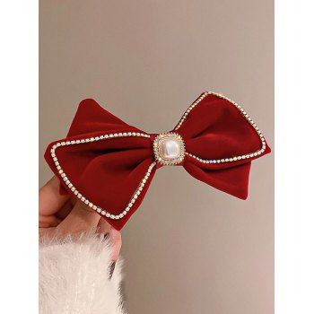 

Rhinestone Heart Bowknot Hair Clip Trendy Hair Accessories, Multicolor b