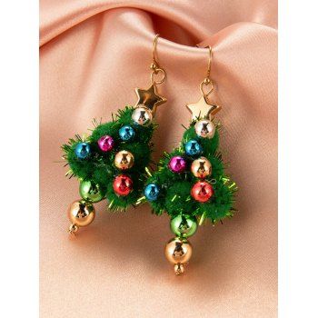 

Christmas Tree Colored Bell Earrings Trendy Earrings, Jungle green