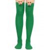 Chaussettes Imprimé Nœud Papillon et Talons Hauts - Vert Serpent 1 PAIR