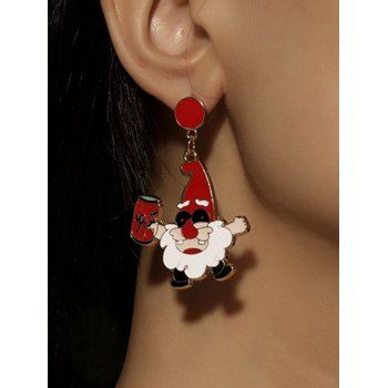 

Christmas Earrings Santa Claus Drop Earrings, Multicolor