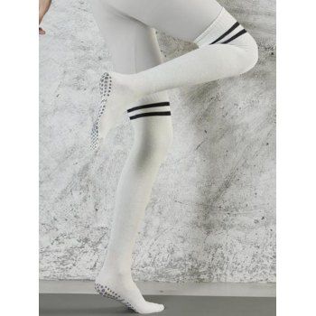 Textured Striped Thigh High Yoga Socks Anti Slip Sports Socks