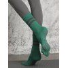Chaussettes de Sport Rayées Texturées Mi-Mollet Antidérapantes - Vert profond 