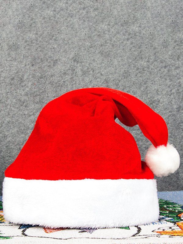 Chapeau de Noël en Fausse Fourrure pour Adulte - Rouge 