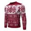 Pull de Noël Graphique Flocon de Neige à Manches Longues à Col Rond - Rouge M