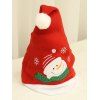 Chapeau de Noël en Fausse Fourrure Motif Bonhomme de Neige et Flocons de Neige - multicolor A 