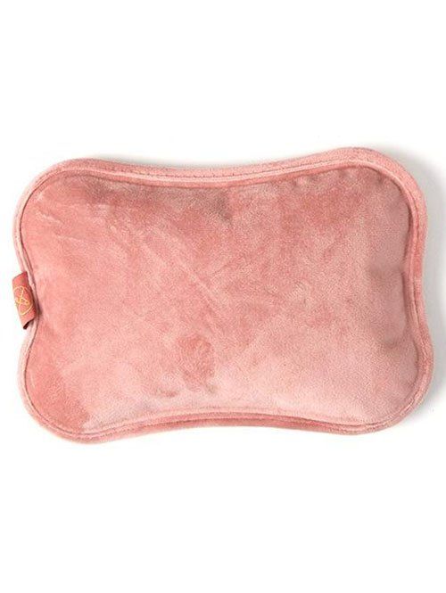 Sac d'Eau Chaude à Main Lavable de Couleur Unie Rechargeable pour L'Hiver - Rose clair 26 CM * 20 CM * 12 CM