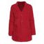 Manteau Simple Boutonné en Fausse Fourrure avec Poche Jointive à Manches Longues - Rouge 2XL