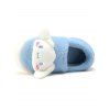 Pantoufles D'Intérieur Plate-forme Chaudes en Fausse Fourrure Motif Adorable Animal de Dessin Animé - Bleu clair EU (38-39)