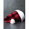 Ensemble de Mini Robe Linge A à Carreaux Imprimé à Lacets et Chapeau de Boucles d'Oreilles Père Noël à Paillettes - Rouge S