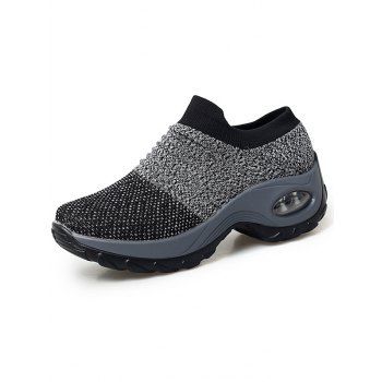 Air Cushion Heightening Breathable Knit Shoes