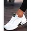 Chaussures de Sport Décontractées Respirantes Lettre Applique à Lacet - Pourpre EU 35