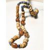 Collier Réglable en Perles avec Pendentif Cocotier et Coquillage Style Bohémien - multicolor 