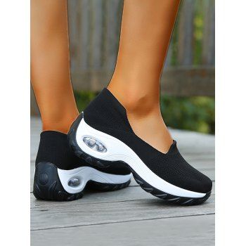 Colorblock Breathable Heightening Casual Shoes