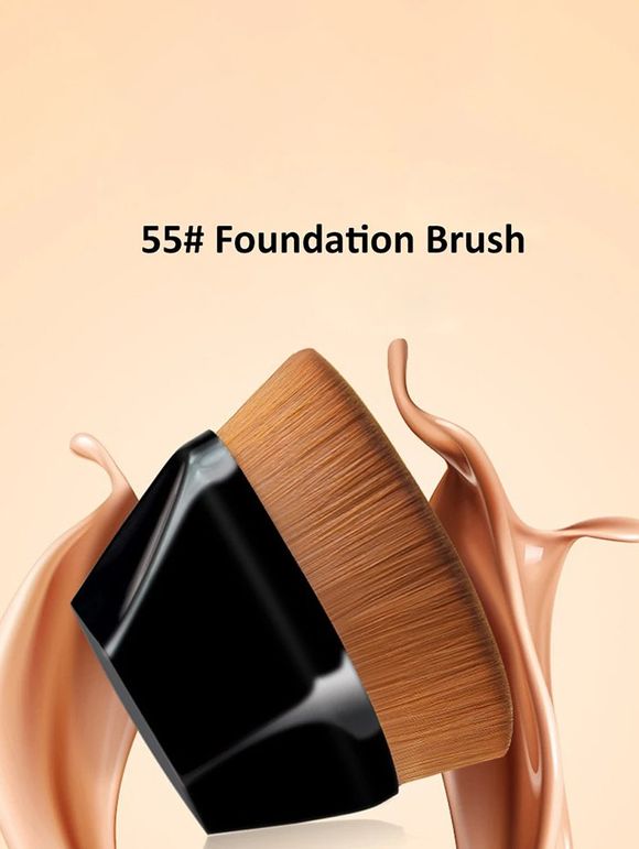 Pinceau de Cosmétiques Portable pour Maquillage - Noir 