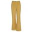 Pantalon Long Texturé Zippé à Taille Haute à Jambe Large en Couleur Unie - café lumière XL