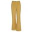 Pantalon Long Texturé Zippé à Taille Haute à Jambe Large en Couleur Unie - café lumière 2XL