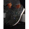 Glitter Lace Up Breathable Sport Shoes - Noir EU 39