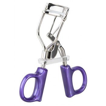 

Eyelash Curler Peach Heart Fan-shaped Wide-angle Side Comb And Clip Beauty Makeup Curling False Eyelashes Auxiliary Tool, Purple