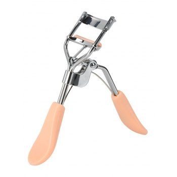 

Eyelash Curler Peach Heart Fan-shaped Wide-angle Side Comb And Clip Beauty Makeup Curling False Eyelashes Auxiliary Tool, Light yellow