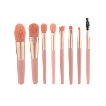 

8 Pcs Portable Makeup Brushes Set Cosmetics Tools, Multicolor a