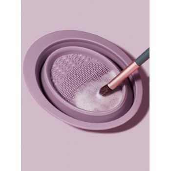 

Silicone Makeup Tool Cleaning Bowl Powder Puff Beauty Makeup Tool Cleaning Board Wash Pad Makeup Brush Cleaning Pad, Purple