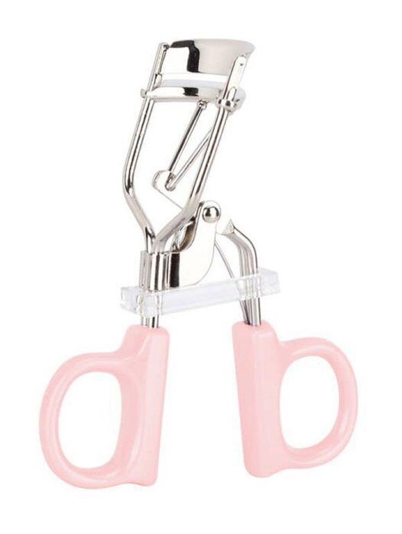 Outil de Maquillage Recourbe-Cils à Angle Large en Forme de Cœur - Rose clair 
