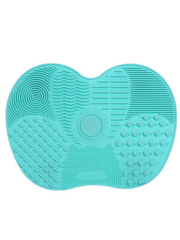 Outils de Lavage Nettoyage de Maquillage en Silicone avec Tampon de Brosses - Vert clair 