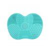 Outils de Lavage Nettoyage de Maquillage en Silicone avec Tampon de Brosses - Vert clair 
