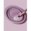 Outil de Nettoyage Electrique pour Pinceaux à Maquillage en Silicone - Pourpre 