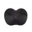 Outils de Lavage Nettoyage de Maquillage en Silicone avec Tampon de Brosses - Noir 