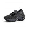 Lace Up Breathable Casual Sport Sneakers - Gris EU 39