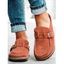 Comfort Flat Sandals Backless Slip On Loafer Shoes Closed Toe Beach Walking Slippers - Vert EU 35