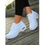 Lace Up Breathable Casual Sport Sneakers - Blanc EU 42