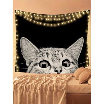 Cat Pattern Tapestry Hanging Wall Home Decor, Multicolor