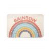 Graphic Rug Rainbow Letter Pattern Water-proof Trendy Area Rug - multicolor 40 X 60CM