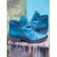 Zip Up PU Round Toe Casual Boots - Bleu EU 37