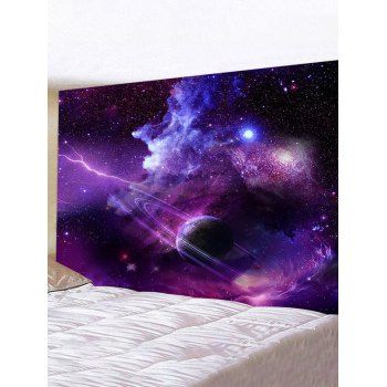 Galaxy Planet Print Hanging Home Decoration Wall Tapestry, Multicolor