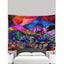 Tapisserie Murale Suspendue à Imprimé Champignon Coloré Abstrait - multicolor 150 CM X 130 CM