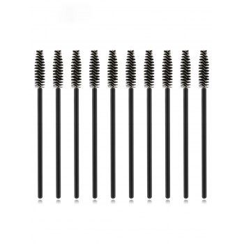 

50Pcs Disposable Makeup Tools Eyelashes Brushes Set, Black