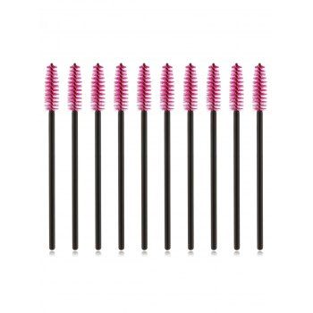 

50Pcs Disposable Makeup Tools Eyelashes Brushes Set, Red