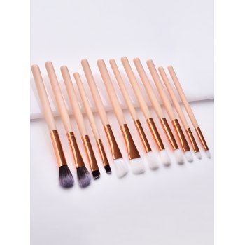 

12Pcs Multi-function Face Eye Lip Makeup Brushes Set, Golden