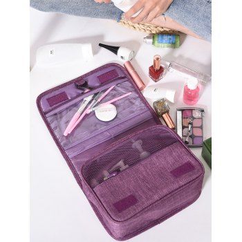 

Portable Waterproof Travel Hanging Toiletry Makeup Tools Bag, Deep red